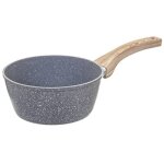 Casserole en aluminium forgé de 20 cm avec effet pierre grise - livraison gratuite Casserole en aluminium forgé de 20 cm avec effet pierre grise - livraison gratuite