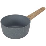 Casserole en aluminium forg manche effet bois 20 cm