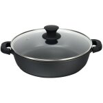 Casserole basse en fonte d'aluminium xyl�n noir supr�me 28cm