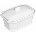 Terrine en cramique - 17, 2 x 11, 9 x 10 cm - blanc - livraison gratuite