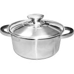 Casserole avec couvercle en acier inoxydable 18 / 8 18x7 cm 1, 7 l mod�le 201