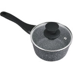 Casserole en fonte d'aluminium en pierre noire 16cm