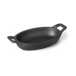 Casserole / pole ovale traite aelter magma 17 x 12, fonte, noir