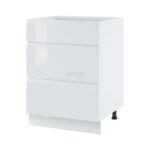 Casserolier bellissi blanc brillant l 60 cm