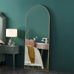 Cassilando - 163 x 54 cm miroir sur toute la longueur, cadre en bois miroir sur pied, miroir sur pied ...