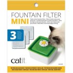 Cat it pack de 3 filtres a double action pour abreuvoir - blanc - pour chat 44005
