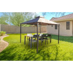 Kiosque de jardin sao 3x3m beige