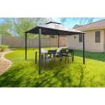 Kiosque de jardin sao 3x3m gris clair