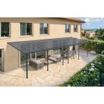 Cazeboo - toit terrasse / carport 30m� kleo 10x3m aluminium gris