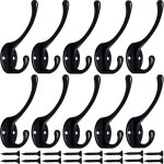 10pcs patre porte manteau murale vintage crochet mtal de porte chapeau crochet rtro pour porte - manteau ...