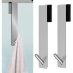 Ccykxa - 2 pcs crochets de porte de douche, accroche serviette avec couches en mousse, crochets de porte ...