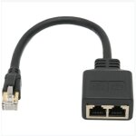 Ccykxa - c�ble r�partiteur ethernet rj45, adaptateur r�partiteur rj45 m�le � 2 femelles, c�ble adaptateur ...