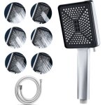 Ccykxa - pommeau de douche massant avec 6 modes de pulv�risation, douchette douche avec 1. 5m tuyau, ...
