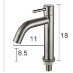 Ccykxa robinet lavabo, salle bain avec haut mitigeur lavabo pour lavabo ou vasque de salle bain, froide ...
