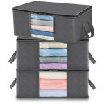 Ccykxa sac de rangement vetement, lot de 3 boite rangement pour vetements sous le lit pliable, organisation ...