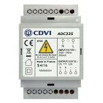 Cdvi - alimentation �lectrique pour contr�le d'acc�s adc335 230 v - tension de sortie : 12 v - intensit� ...