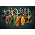 Tableau sur toile cuillres d'pices 30x45 cm - impression sur toile murale dcorative - image imprime ...