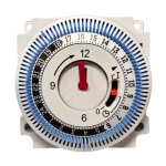 Programmateur journalier 24h 230v din rail faston terminals c8427