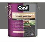 Cecil - saturateur terrasses cécil opaq sx bois grisé 5 l Cecil - saturateur terrasses cécil opaq sx bois grisé 5 l