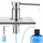 Distributeur de savon cuisine encastrable, distributeur de dtergent pour vier avec bouteille de 300ml ...