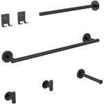 Cecipa max noir porte - serviettes mural salle de bain porte - papier hygi�nique en acier inoxydable ...