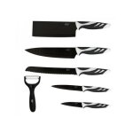 Set de 6 couteaux suisses de couleur noire - cecotec