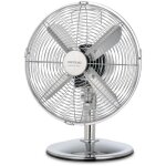 Cecotec - ventilateur de table with 40 w y finition chrom�e, 12 pouces, 3 vitesses, oscillation, silencieux, ...