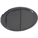 C�liane enjoliveur interrupteur double graphite - 067902 - legrand