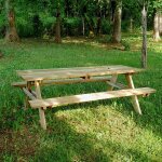 C�monjardin - table de pique - nique bois 6 / 8 places fontainebleau