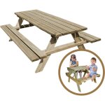 Cmonjardin - table de pique - nique fontainebleau + table de pique - nique enfant