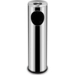 Cendrier en acier int�gr� � une poubelle 15l - hendi 691380