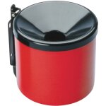Cendrier mural auto - extinguible pour intrieur et extrieur, rouge, diamtre 15 cm