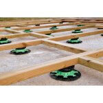 Centrale brico - lot de 8 plots pour lambourde, h. 50  80 mm