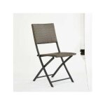 Centrale brico - chaise de jardin en acier bistro zena brun