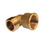 Quick plomberie - raccord coud laiton  visser laiton f 26 x 34 pour tube en cuivre