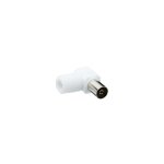 Fiche coaxiale coude 9. 52mm femelle evology - centrale brico