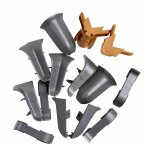 Kit accessoires finition de plinthes pass'fil chne gris aluminium - centrale brico