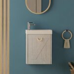 Centrale brico - meuble lave - mains gris bord de mer mistral