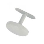 Patre rail 1 patre,  fixer, acier, blanc