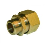 Manchon biconique laiton m 12 x 17 pour tube en cuivre - quick plomberie