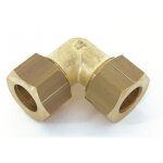 Raccord coud� 90� biconique laiton d. 16 pour tube en cuivre - quick plomberie
