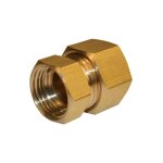 Manchon biconique laiton f 15 x 21 pour tube en cuivre - quick plomberie