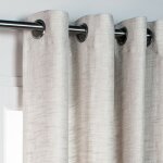 Homemaison - centrale brico rideau tamisant, whool beige l. 140 x h. 260 cm