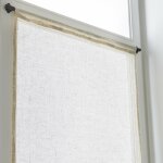 Vitrage tamisant, rio naturel l. 80 x h. 160 cm - centrale brico