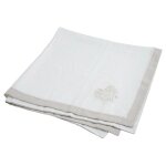 Centre de table en lin coeur