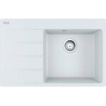 Franke - centro - Évier en fragranite cng 611 - 78 tl / 7, 78x50 cm, blanc - glace 114. 0637. 505 Franke - centro - Évier en fragranite cng 611 - 78 tl / 7, 78x50 cm, blanc - glace 114. 0637. 505