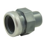 Sans marque - raccord pvc pression - adaptateur pvc pression � visser renforc� mf �40 - 1''
