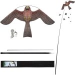 Cerf - volant anti - oiseaux - protection de la ferme - avec manche t�lescopique de 4 m