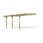 Carport adoss 1 voiture en bois - henri