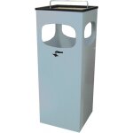 Poubelle cendrier cube bleu